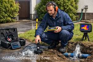 Műszeres csőtörés bemérés